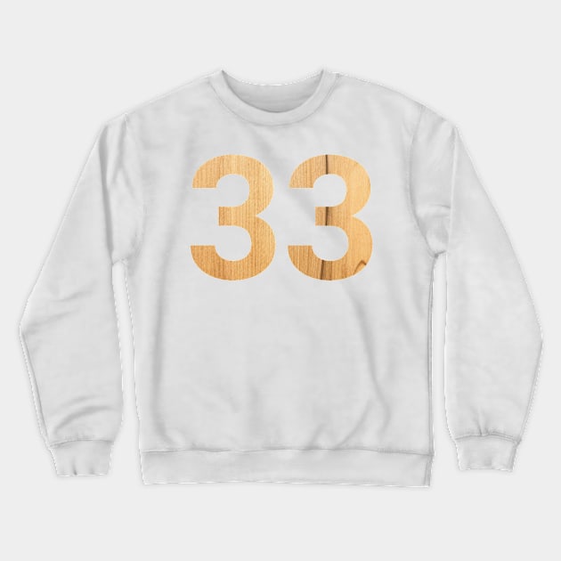 33 celebration day with nature wooden Crewneck Sweatshirt by Moonsayfar 